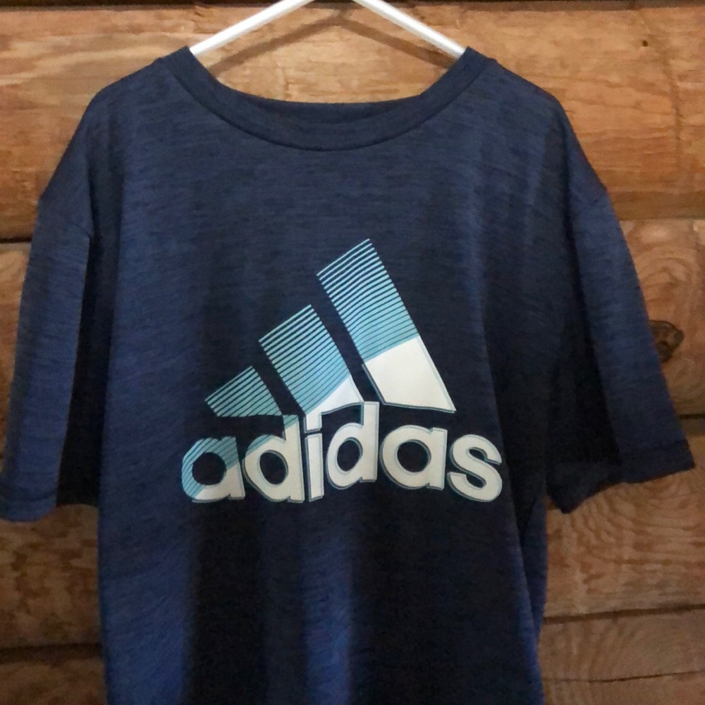 Navy blue Adidas short sleeve shirt